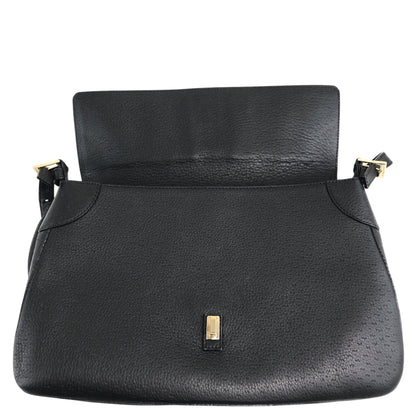 Salvatore Ferragamo Gancini Shoulder bag Black Vintage hrpw36