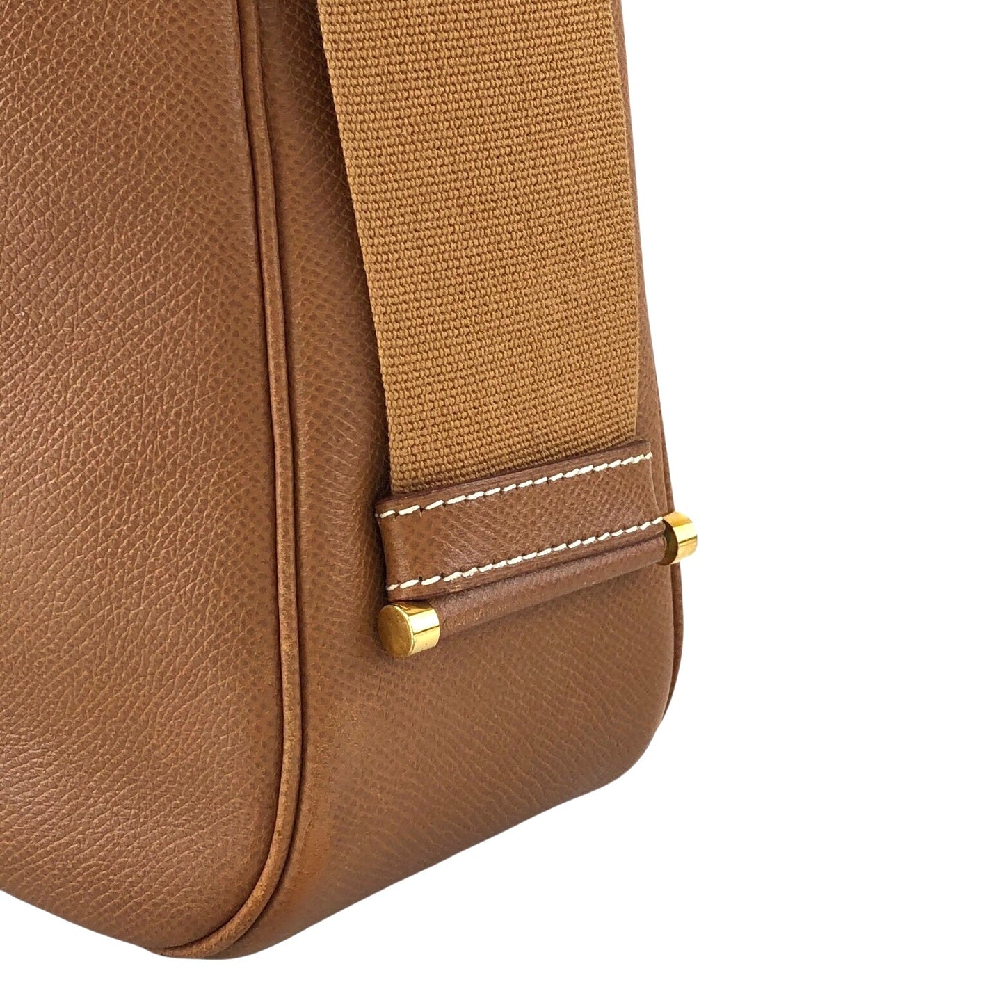 HERMES Shoulder bag Camel Vintage 7u7pah