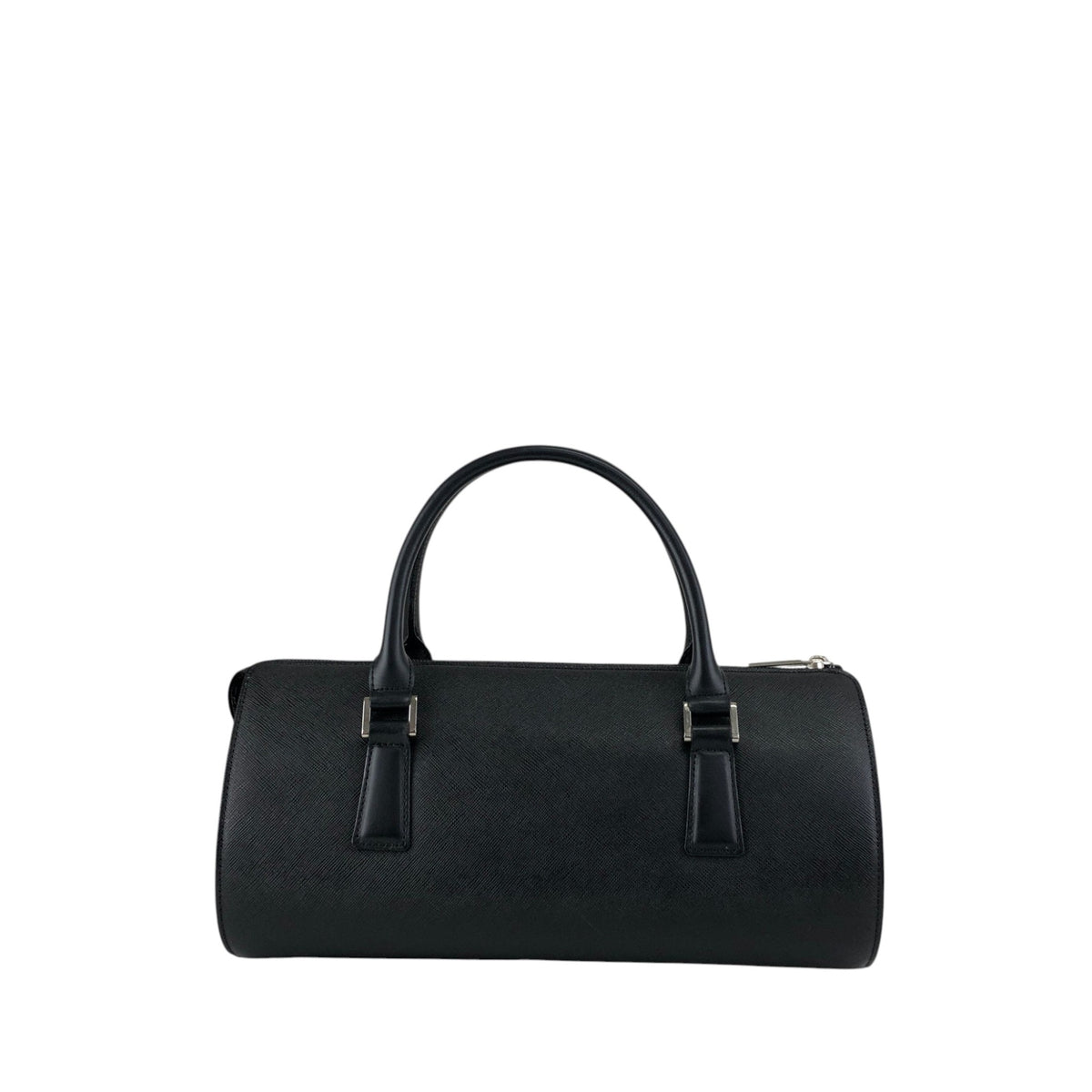 BURBERRY Logo Handbag Black Vintage 6vdsyy