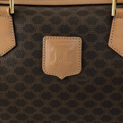 CELINE Macadam Blason Two-way Handbag Shoulder bag Brown Vintage h5nkpp