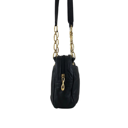 LOEWE Anagram Chain Handbag Shoulder bag Black Vintage nkgx4b