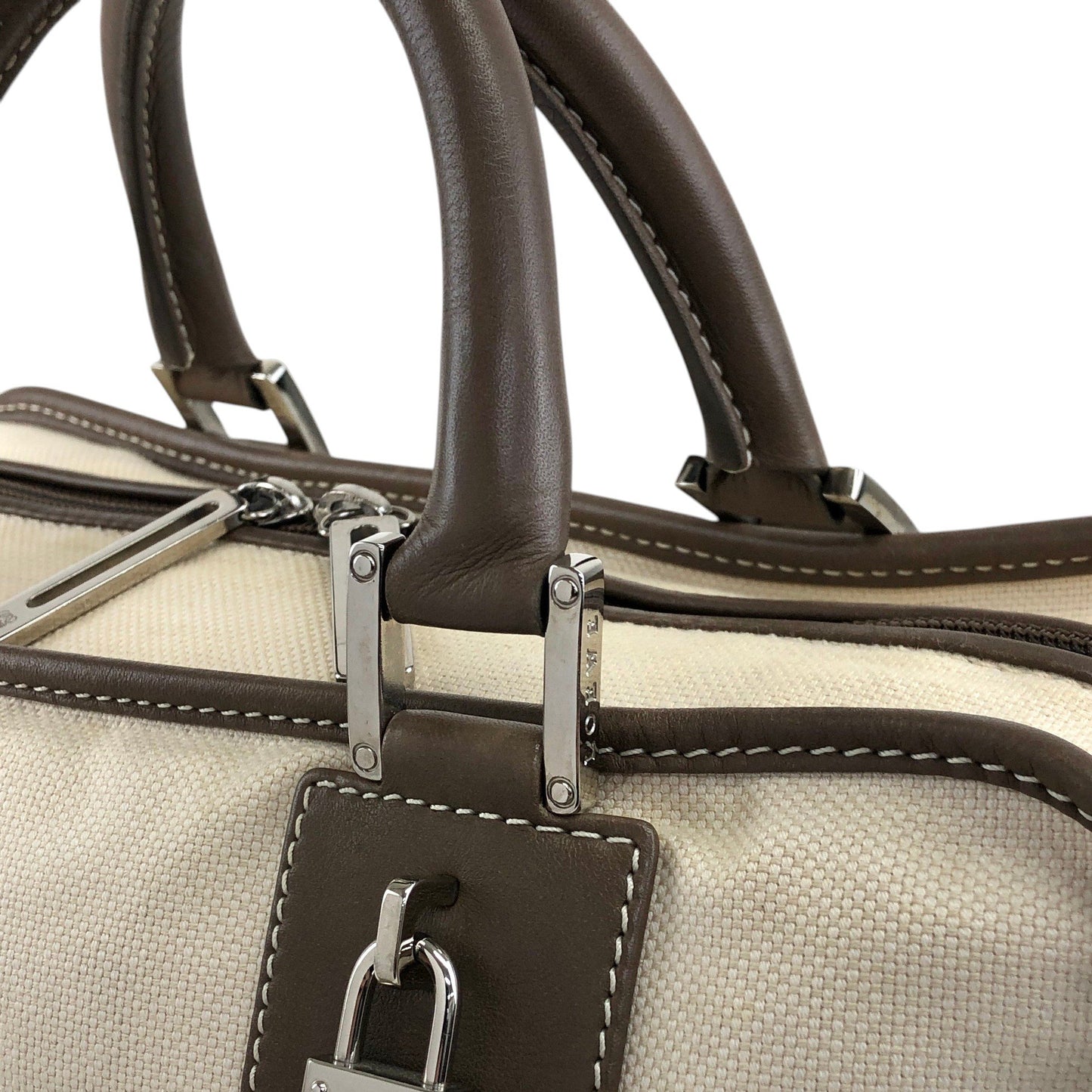 LOEWE Amazona Anagram Handbag Beige Vintage srrkp4