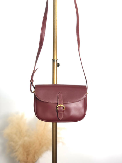 Cartier Front Buckle Shoulder bag Bordeaux Vintage iejnyi