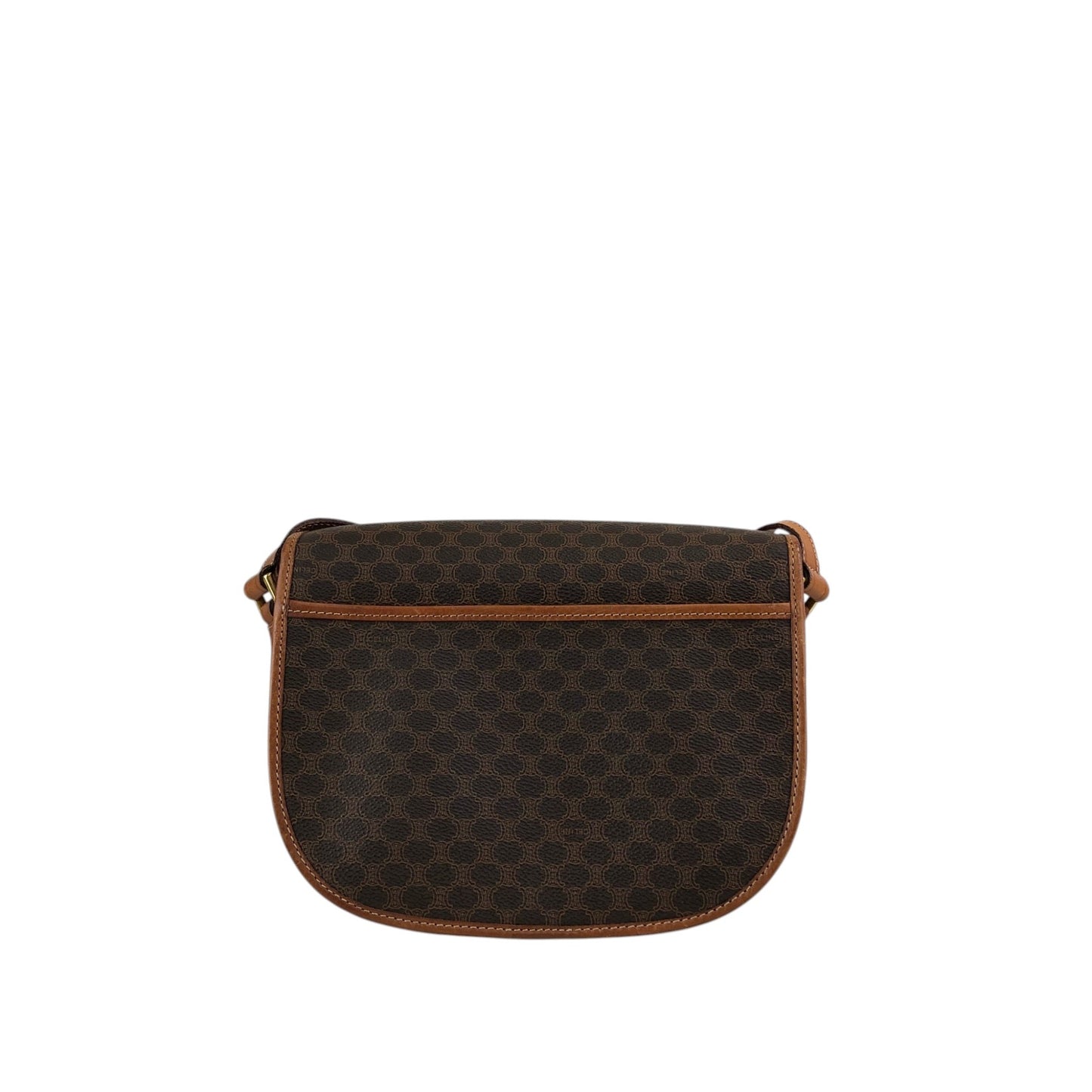 CELINE Macadam Blason Shoulder bag Brown Vintage u4f8bi