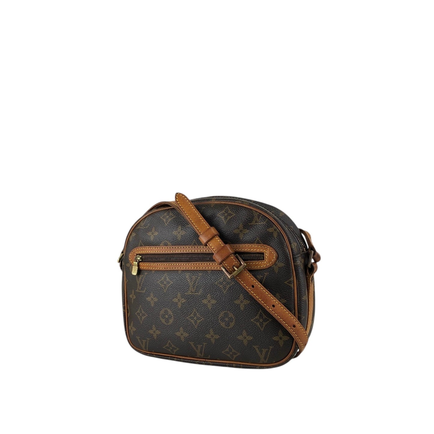 LOUIS VUITTON Monogram Shoulder bag Brown Vintage fywb25