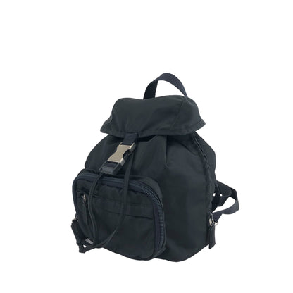 PRADA Triangle Logo Backpack Black Vintage x4kpsj