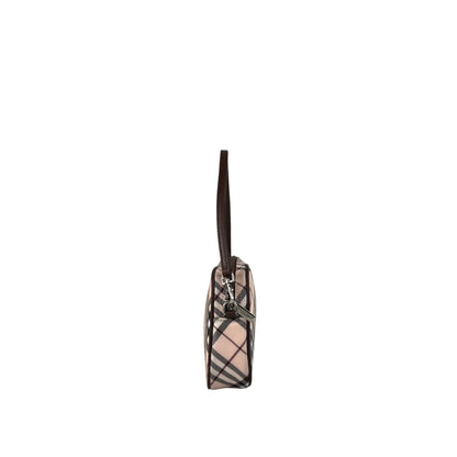 BURBERRY Check Small Handbag Beige Vintage t7rvr4