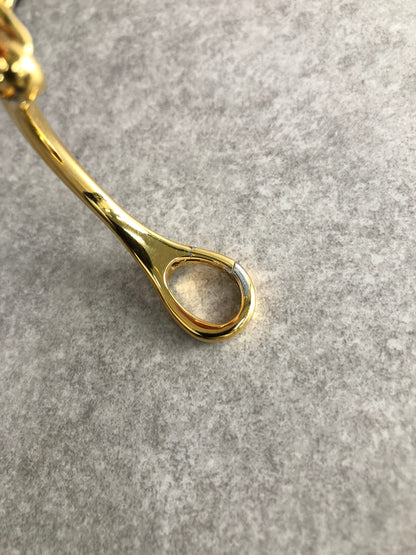 GUCCI Logo Bangle Quartz Watch Gold 103 Vintage 3dvc5d