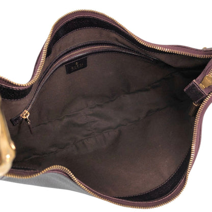 GUCCI Logo Shoulder bag Bordeaux Vintage wjm7n2
