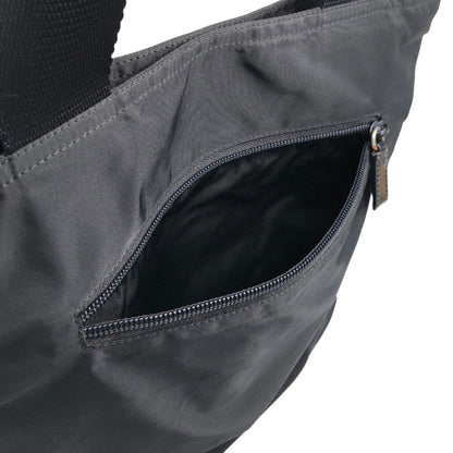 PRADA Tessuto Triangle Logo Totebag Black Vintage dmp62y
