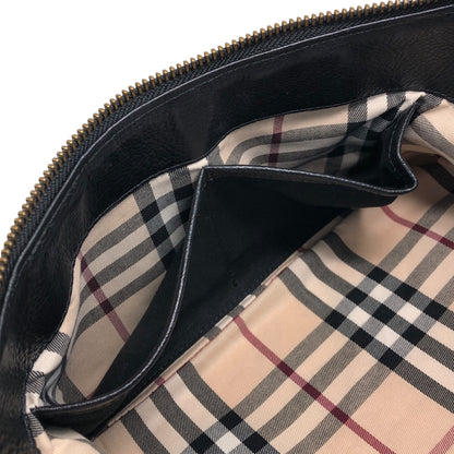 BURBERRY Logo Shoulder bag Black Vintage 7rnpei