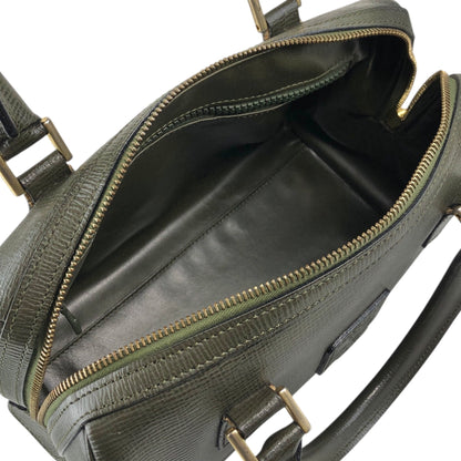 CELINE Blason Two-way Small Boston bag Shoulder bag Green Vintage du4fhp