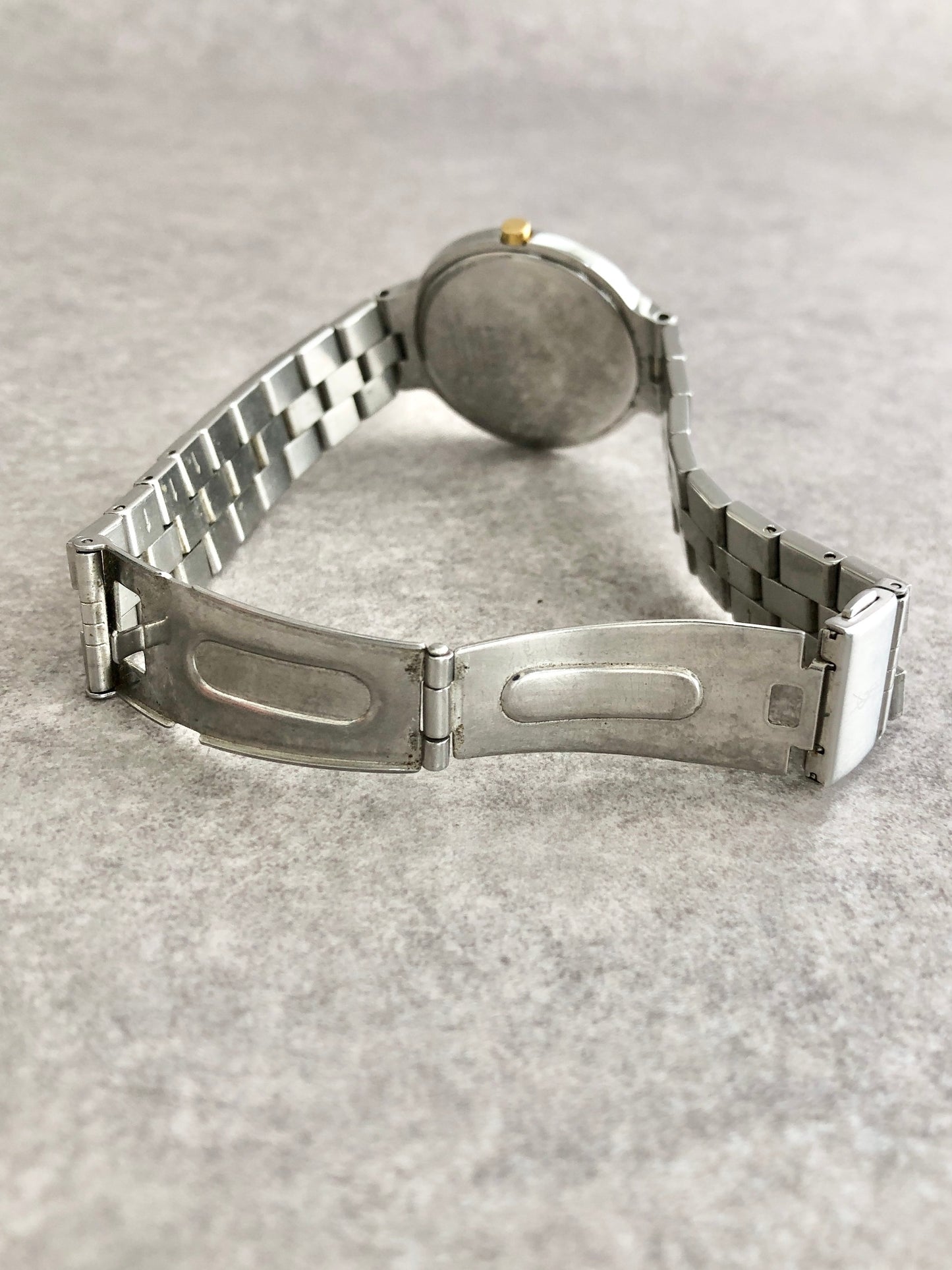 Yves Saint Laurent YSL Logo Watch Silver Vintage 6pjpwm