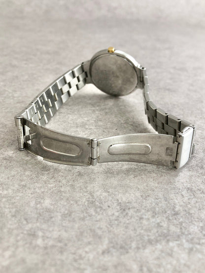 Yves Saint Laurent YSL Logo Watch Silver Vintage 6pjpwm
