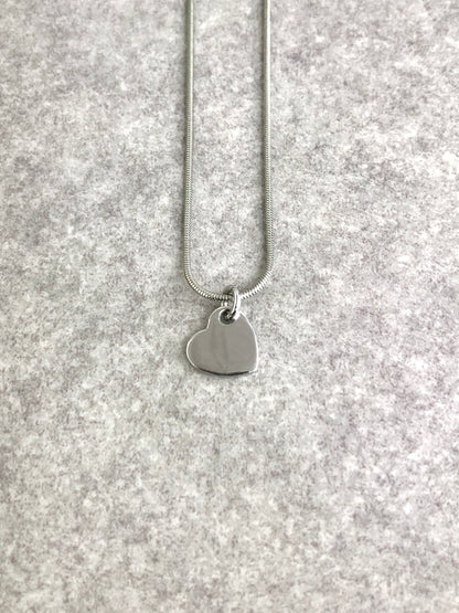 Christian Dior CD Logo Heart Motif Necklace Silver Vintage 2f2nrz