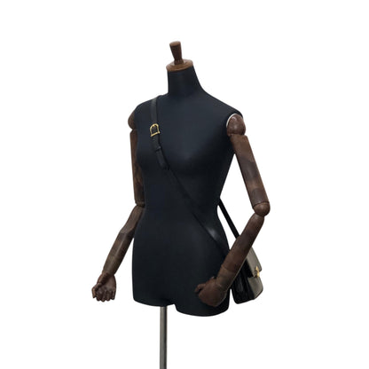 CELINE Triomphe Shoulder bag Black Vintage igefky