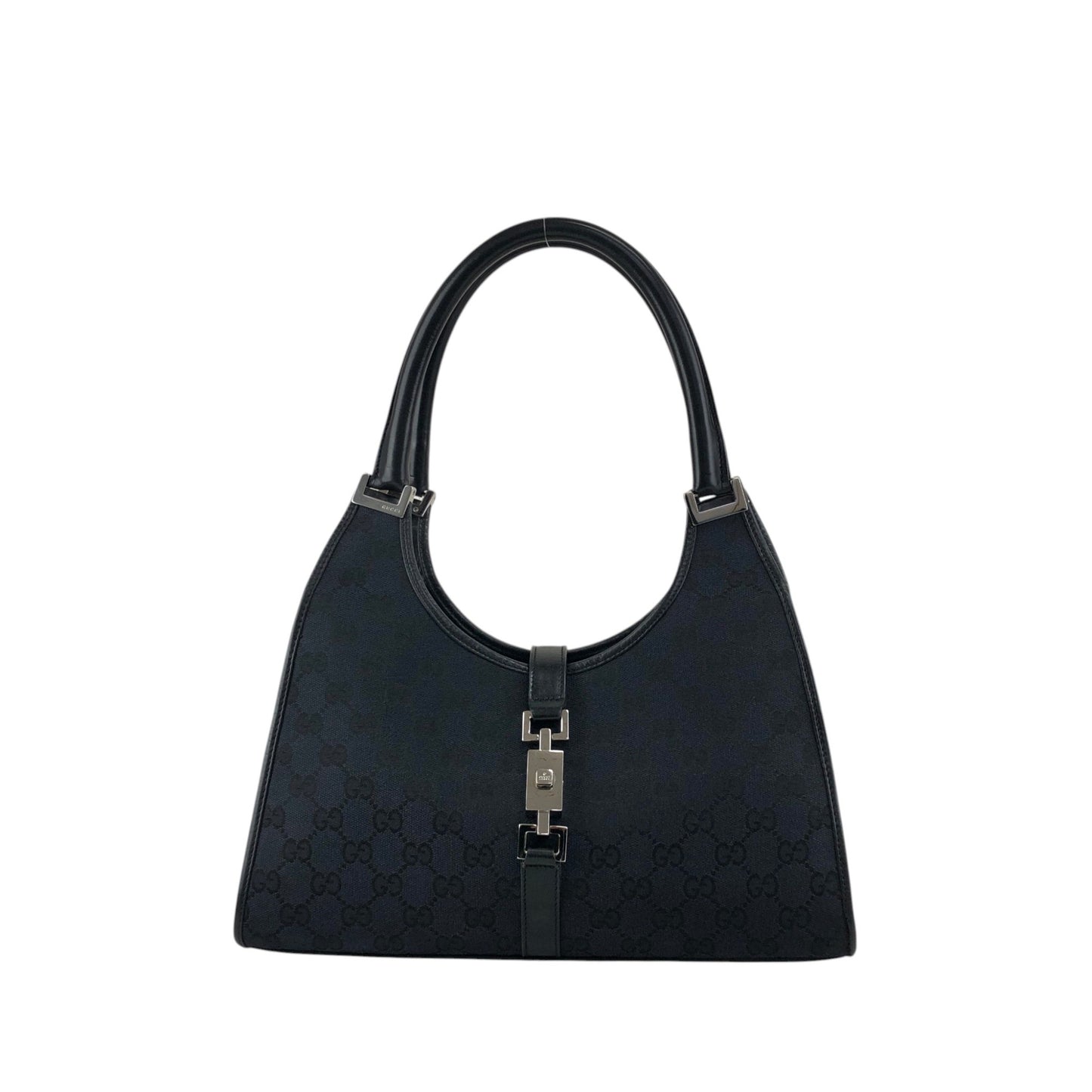 GUCCI Jackie Handbag Totebag Black Vintage xn56ma