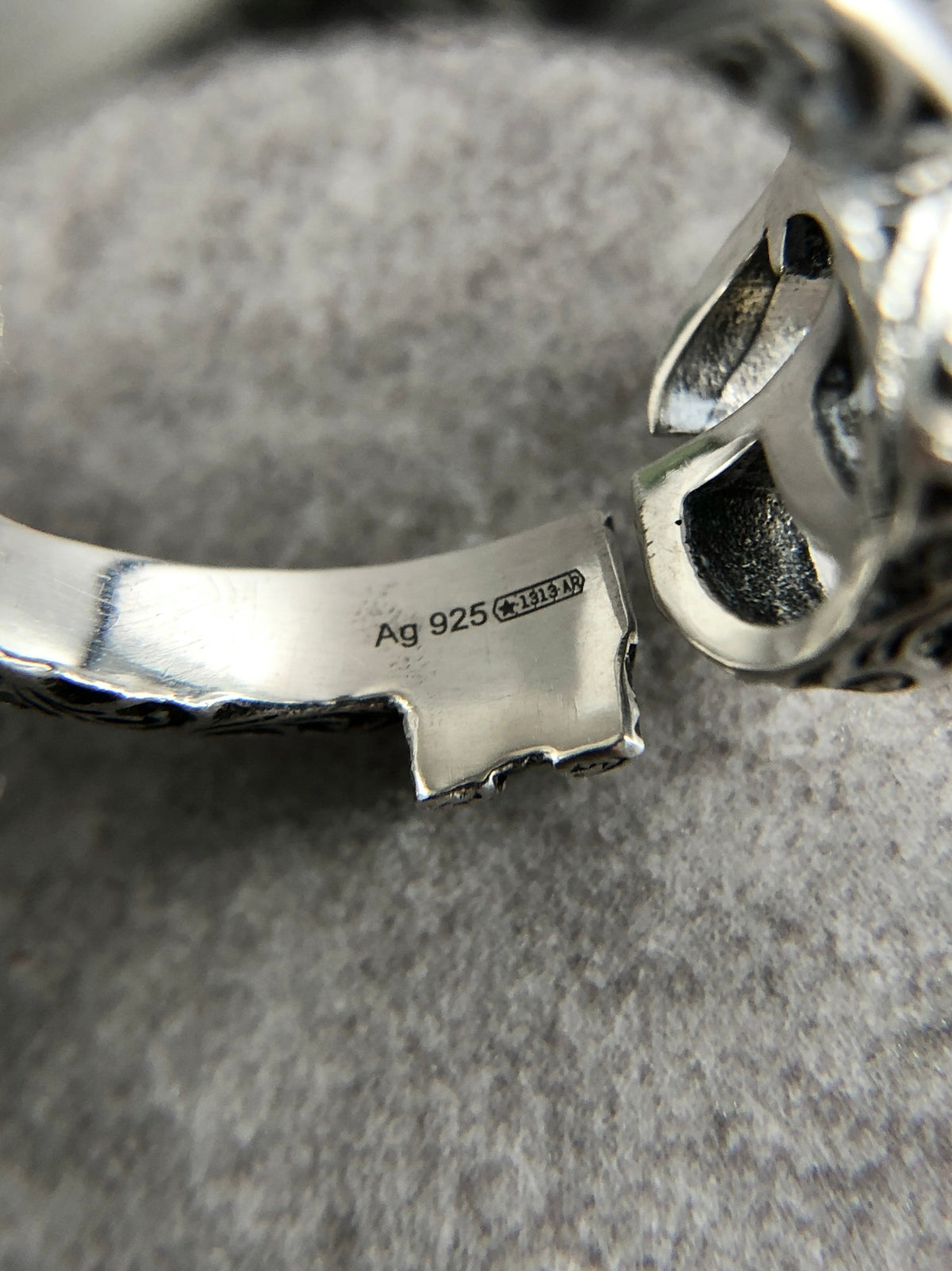 GUCCI Interlocking SILVER925 Ring Silver Vintage ii7djb