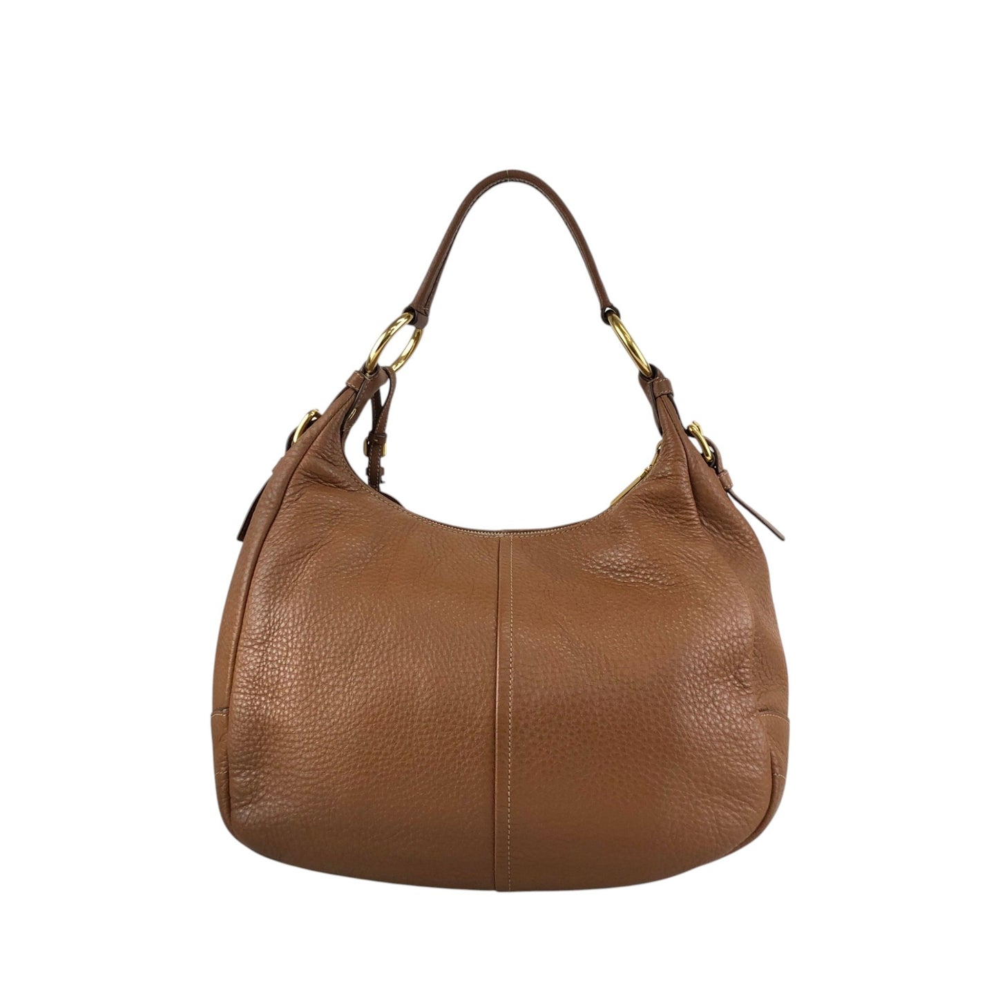 PRADA Logo Shoulder bag Hobobag Brown Vintage vbntex