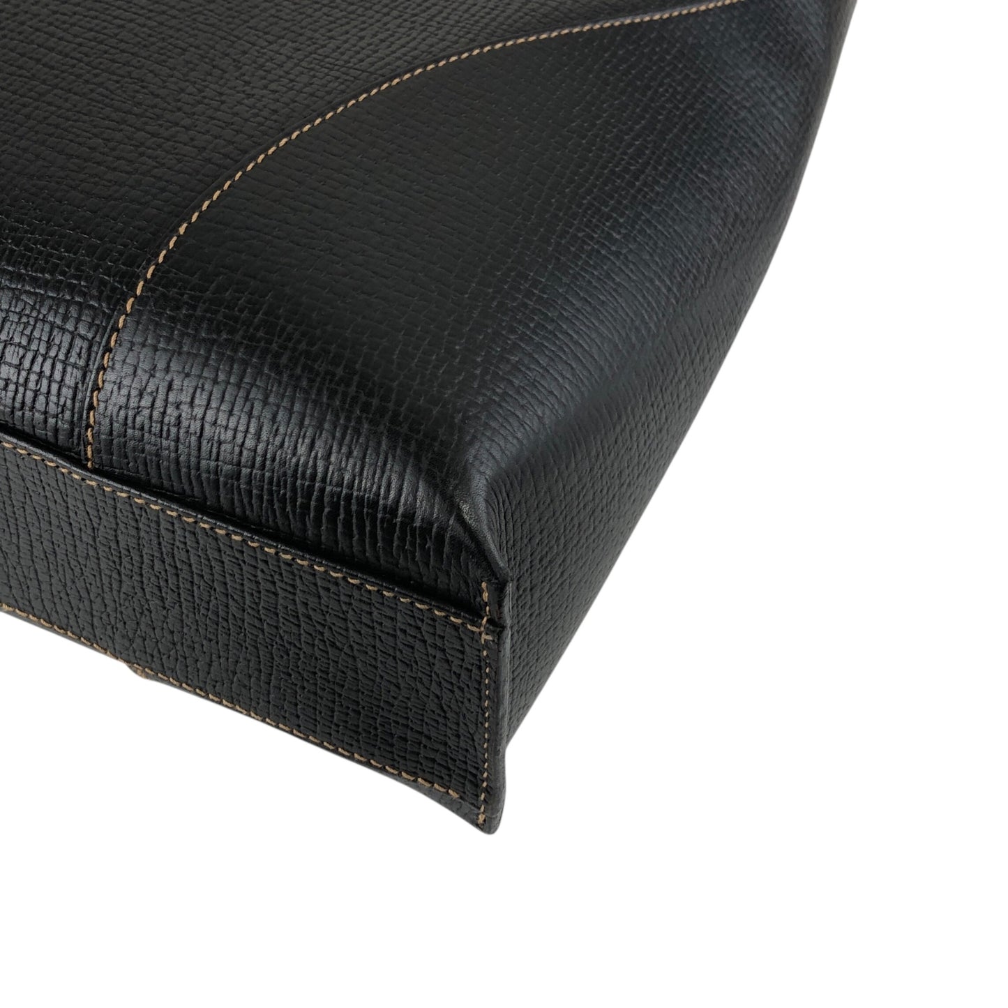 LOEWE Logo Embossed Totebag Black Vintage 5gfxms