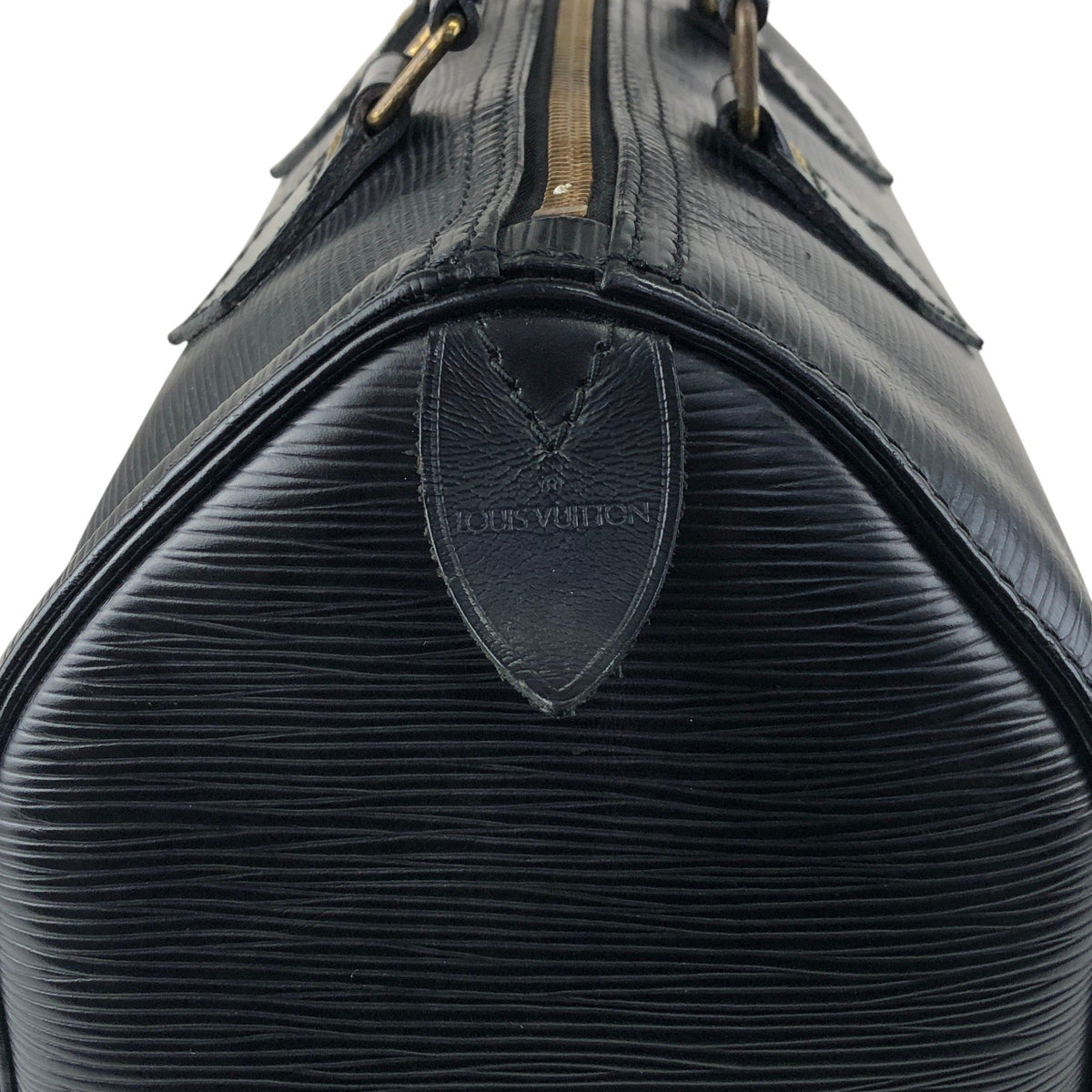 LOUIS VUITTON Epi Handbag Boston bag Black Vintage bria3m