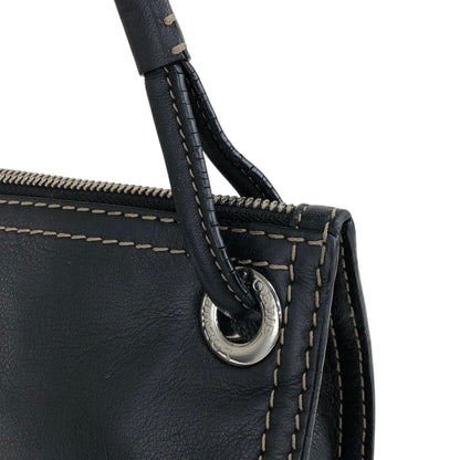 LOEWE Anagram Stitch Shoulder bag Black Vintage ugpzsh
