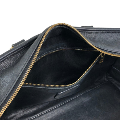 LOEWE Amazona28 Anagram Small Boston bag Handbag Black Vintage jti3x5