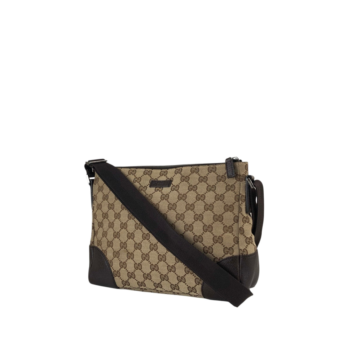 GUCCI GG Canvas Shoulder bag Beige Vintage r6zntd