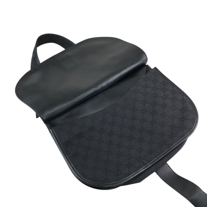 GUCCI GG Canvas Shoulder bag Black Vintage p4jxj7