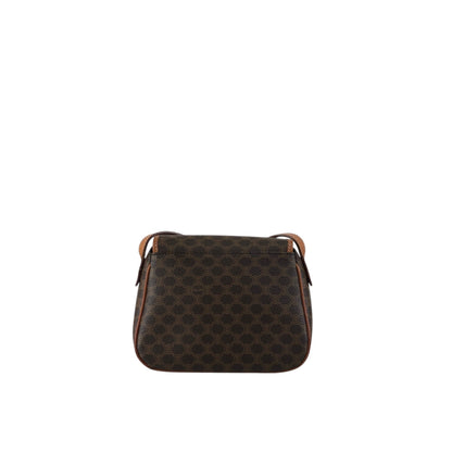CELINE Macadam Blason Shoulder bag Brown Vintage 4bfs88