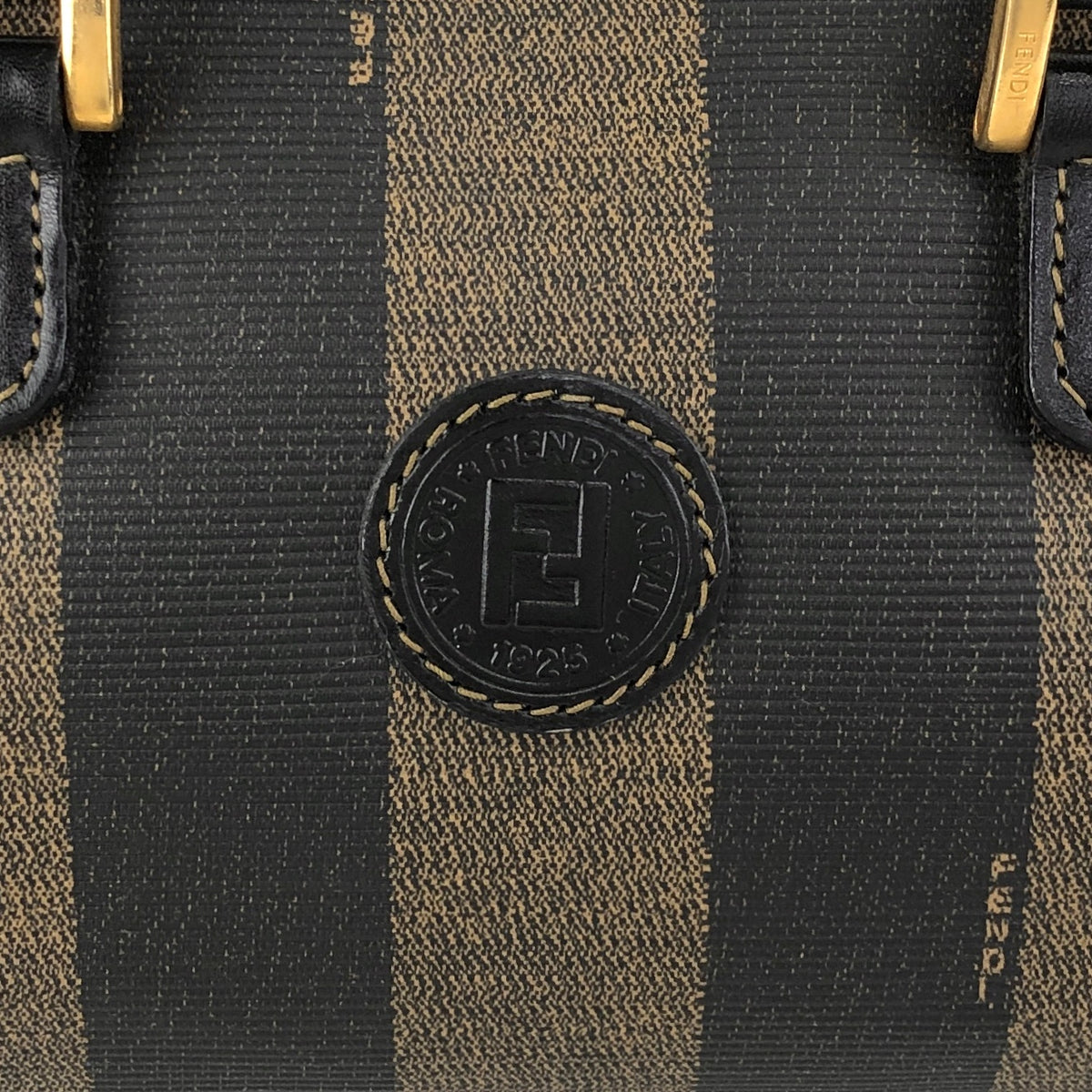 FENDI Pecan Two-way Small Boston bag Shoulder bag Black Vintage jy5pns