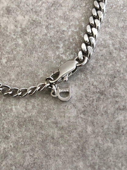 Christian Dior Logo Bracelet Silver Vintage ayaufm