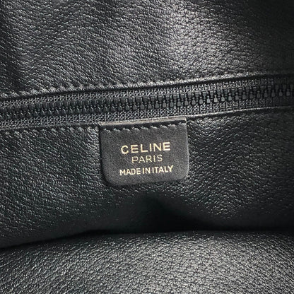 CELINE Blason Drawstring Shoulder bag Black Vintage 2vim3n