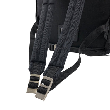 PRADA Tessuto Triangle Logo Backpack Black Vintage 6bctx4