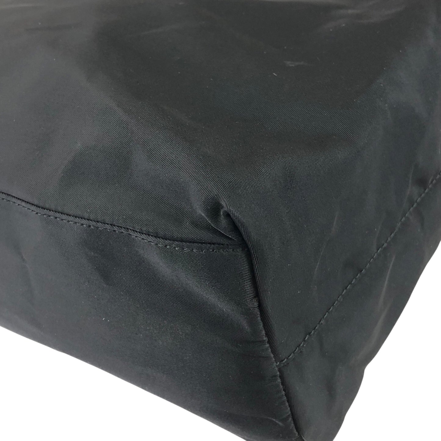 PRADA Triangle Logo Totebag Black Vintage hidgup