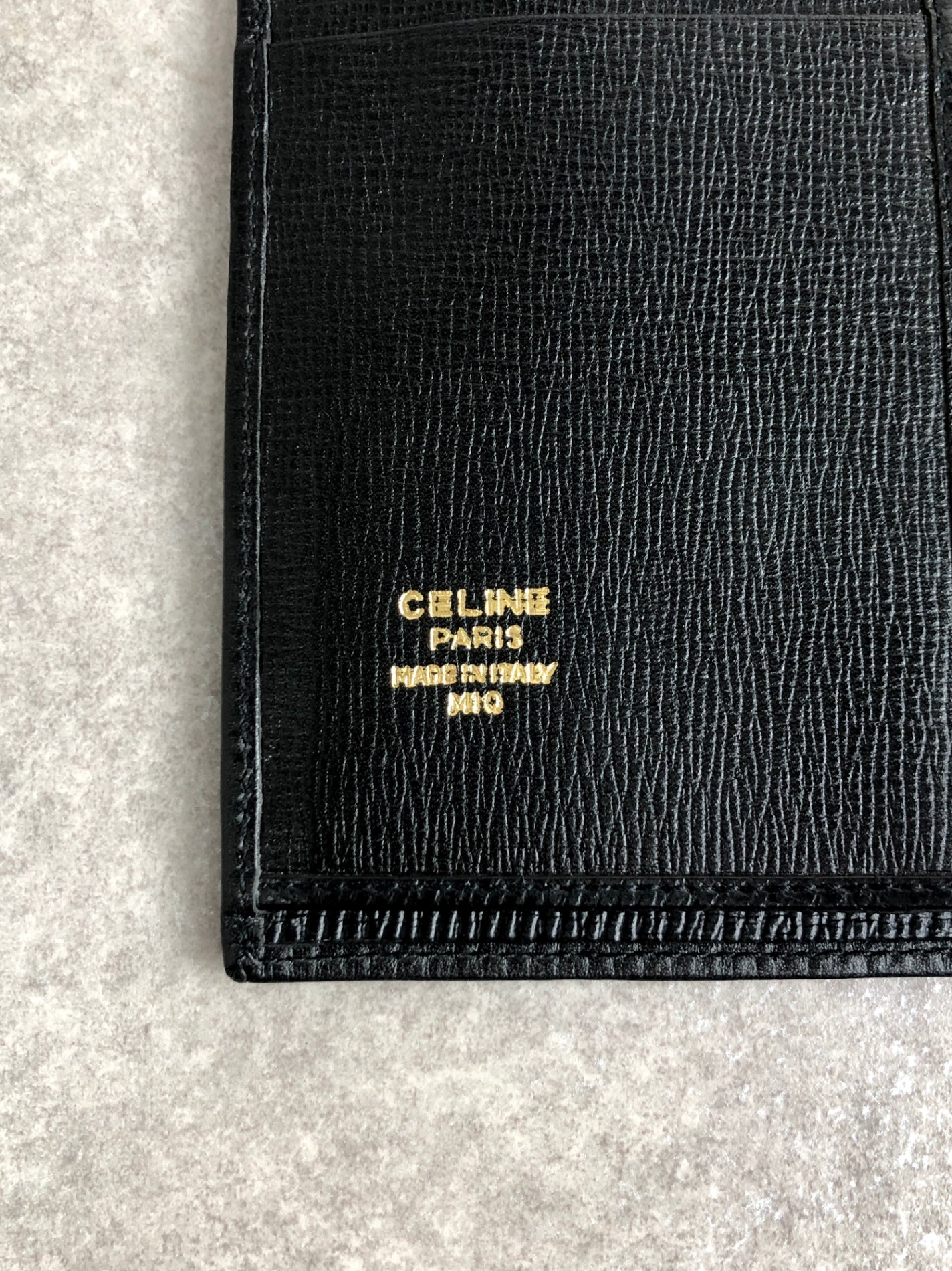 CELINE Circle Long Wallet Black Vintage eb8j2d