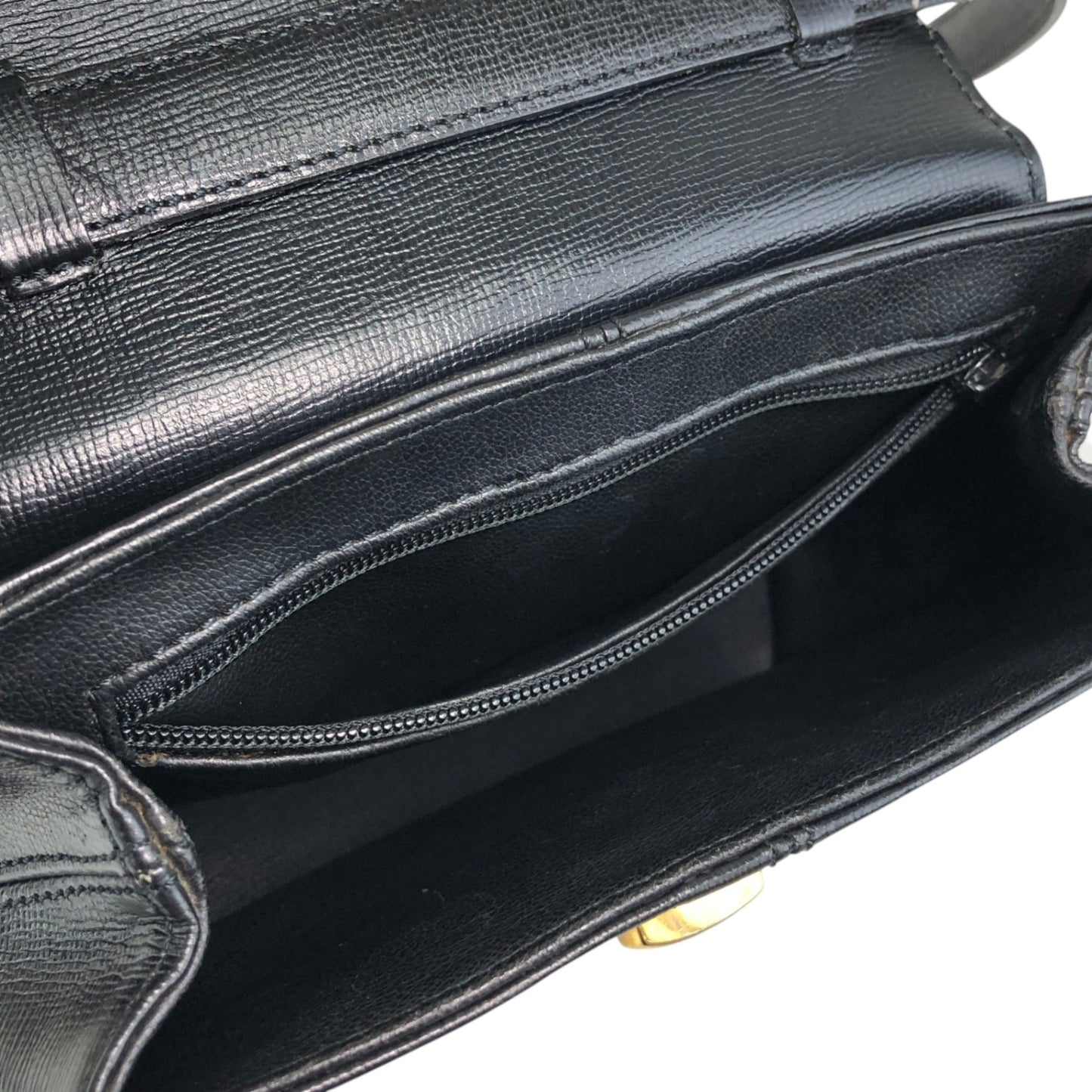 Christian Dior Turn Lock Shoulder bag Black Vintage rz2umb