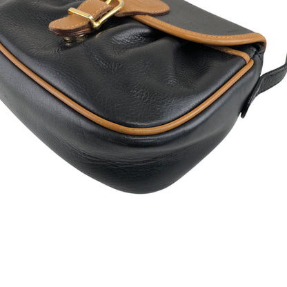 CELINE Blason 前扣肩背包 黑色復古 m2bms5