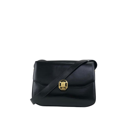CELINE Blason Shoulder bag Black Vintage ad7eeu