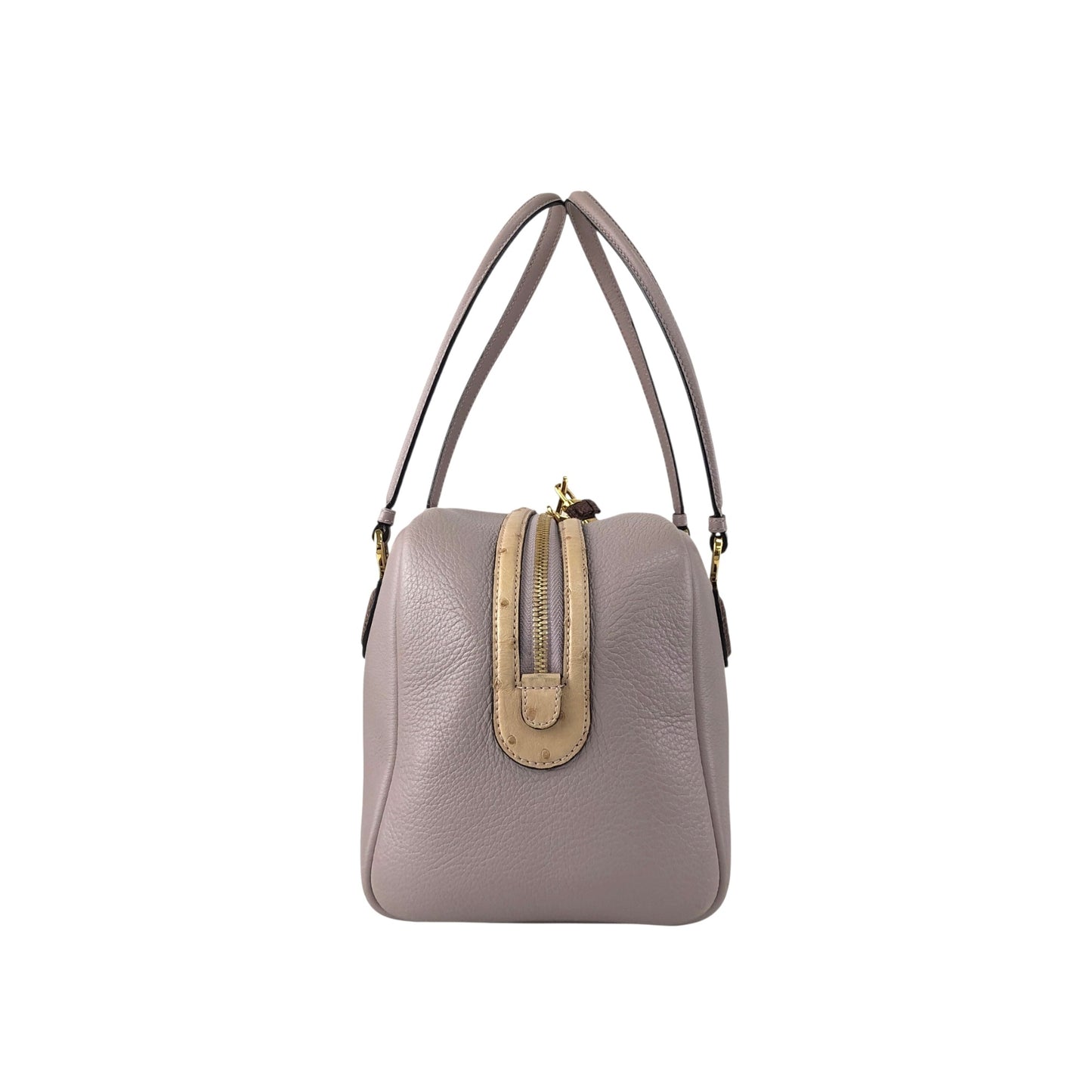 LOEWE Anagram Padlock Small Boston bag Handbag Purple Vintage za8z7w