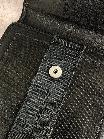 Christian Dior Logo Folded Wallet Black Vintage aps3wd