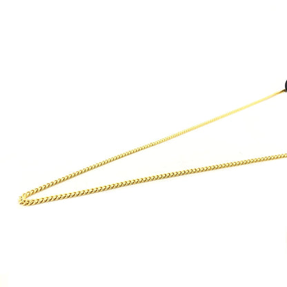 CELINE Triomphe 斜紋鏈條皮革斜背包 黑色 復古 27fj2y 