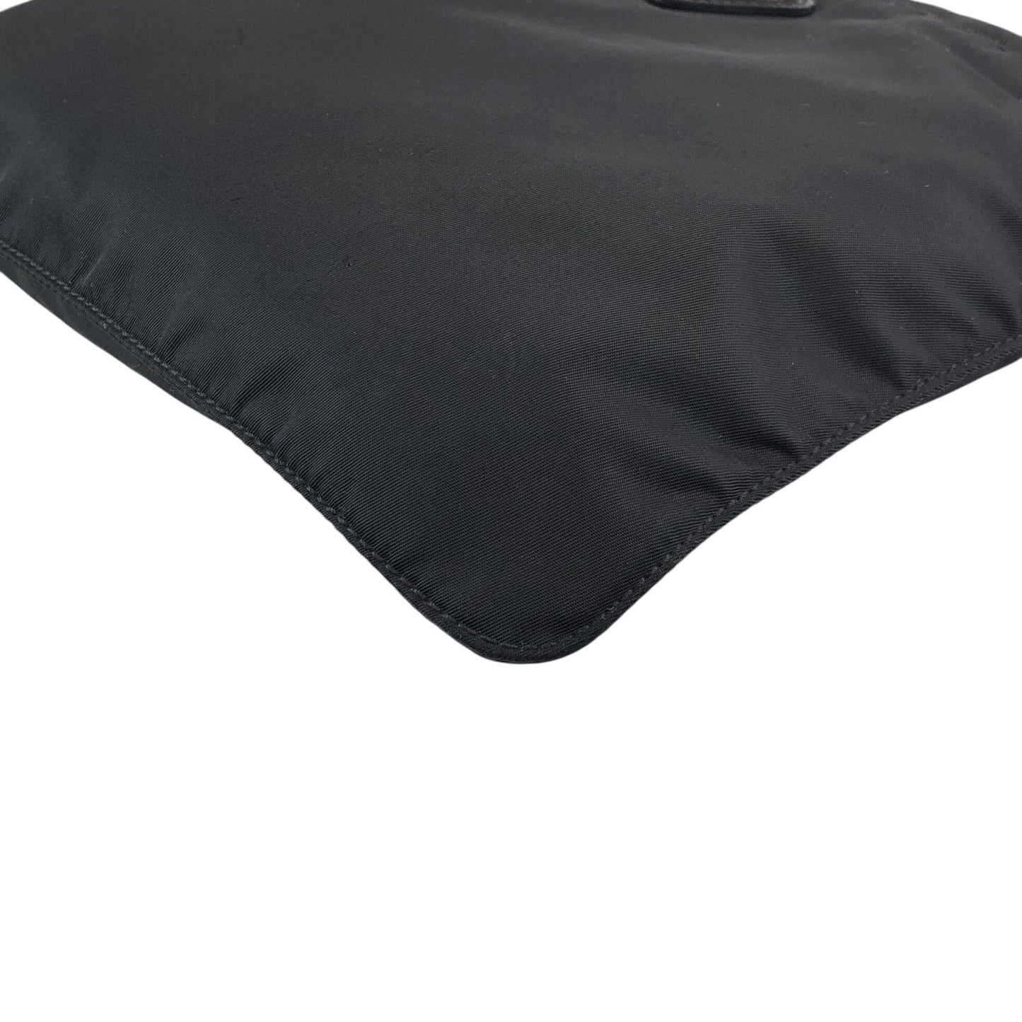 PRADA Tessuto Triangle Logo Shoulder bag Black Vintage ifhbwp