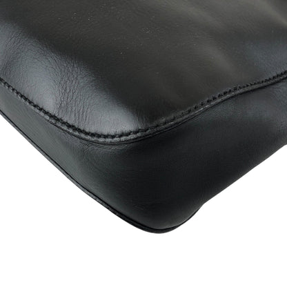 GUCCI Horse Bit Shoulder bag Hobobag Black Vintage s3x3cn