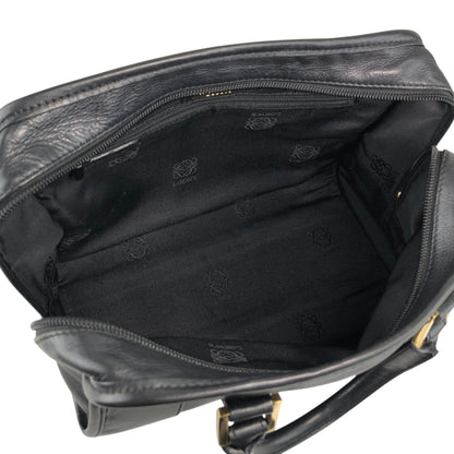 LOEWE Amazona Anagram Small Boston bag Handbag Black Vintage jeeyya