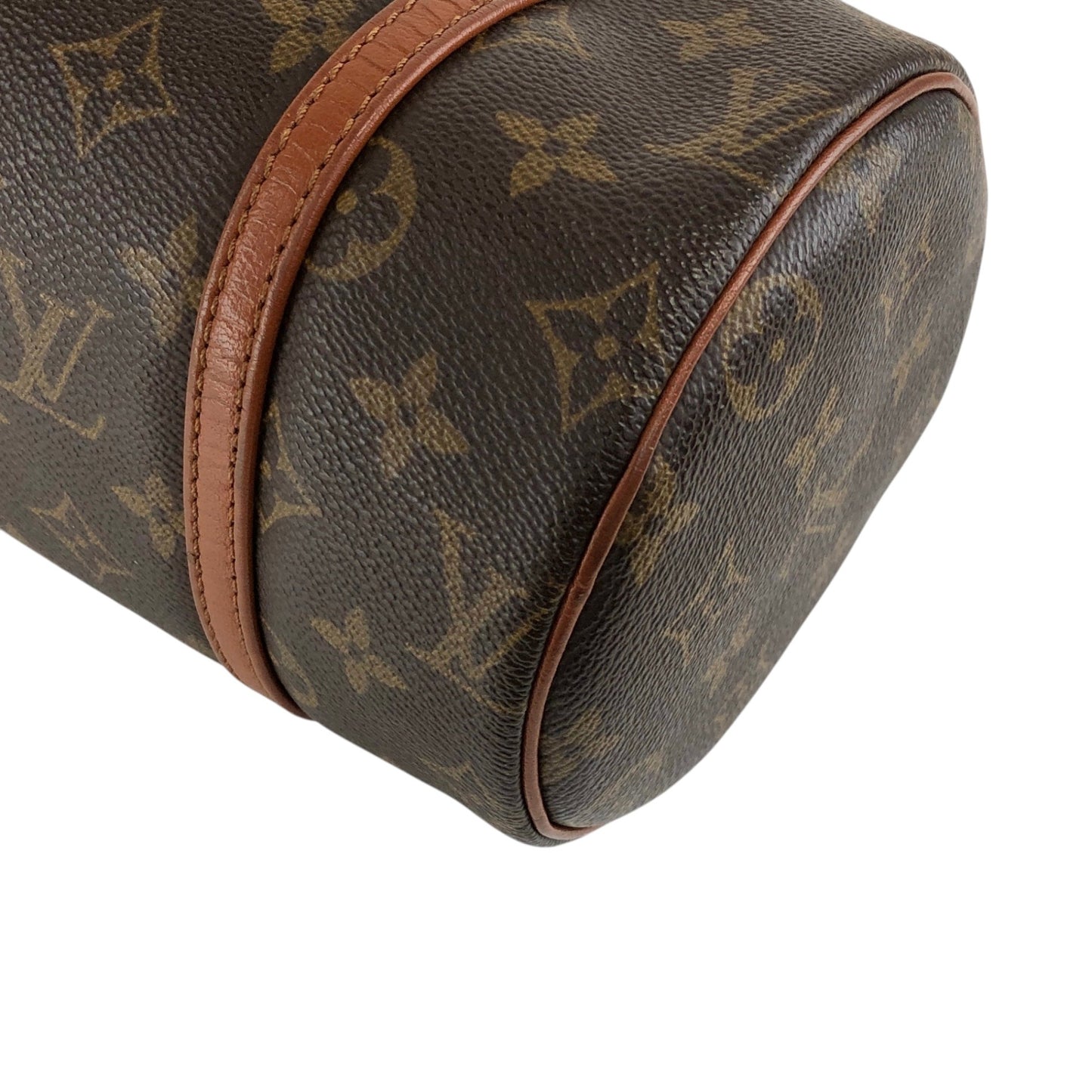 LOUIS VUITTON Monogram Handbag Brown Vintage dwmmh5