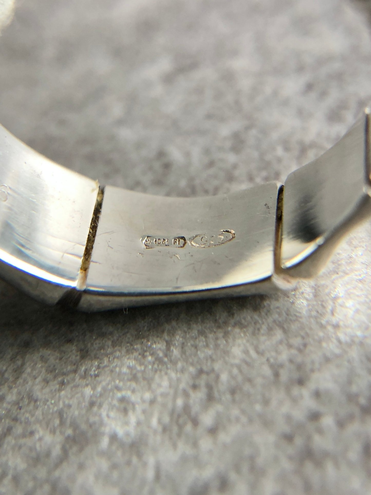 GUCCI Bamboo SILVER925 Ring Silver Vintage eb2uzu