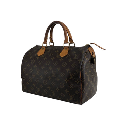 LOUIS VUITTON Monogram Speedy30 Small Boston bag Handbag Brown M41526 Vintage cdk84f