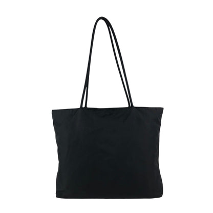 PRADA Tessuto Triangle Logo Handbag Totebag Black Vintage prni67