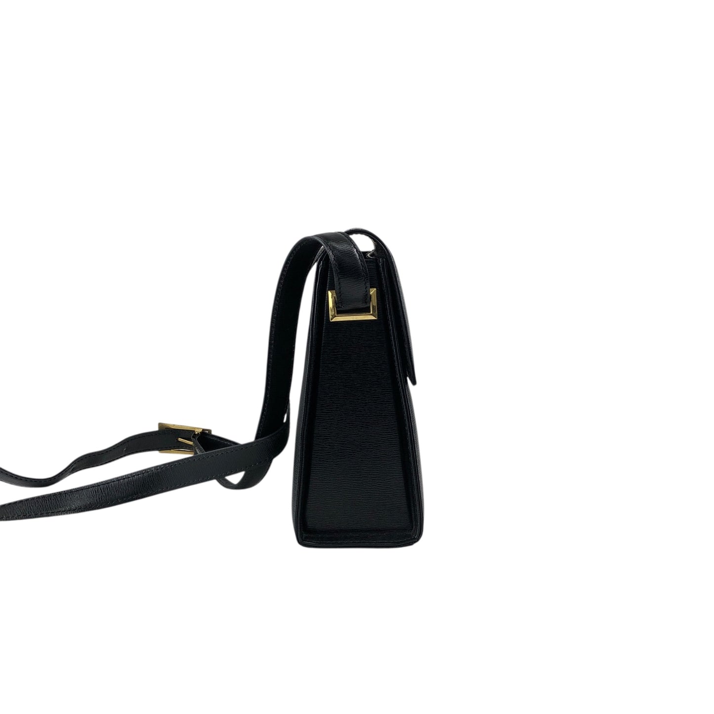 Christian Dior CD Logo Shoulder bag Black Vintage 28ek6f